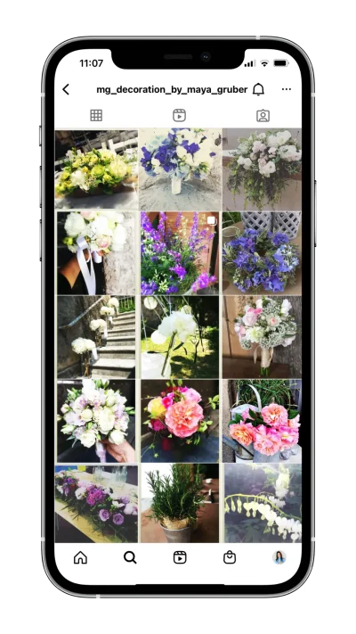 Profilo Instagram mg decoration prima di Monica marabese